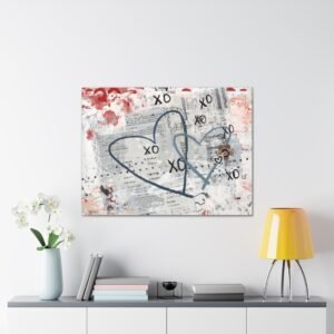 "Love is in the News" Canvas Wall Art