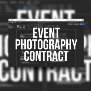 Wedding & Event Photography Contract Template
