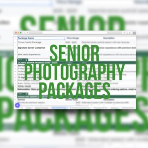 senior photography pricing template