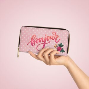 Bonjour Signature Collection Zipper Wallet