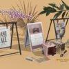 Beautiful 3 View of a Poster on a Sandwich Board - Premium Event Posters & Custom Signage – From Intimate Gatherings to Grand Celebrations Designed by Ashley Bailey Designs