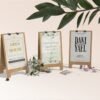 Three sandwich boards standing in a 3D view for advertising purposes - Premium Event Posters & Custom Signage – From Intimate Gatherings to Grand Celebrations Designed by Bella Amore.store