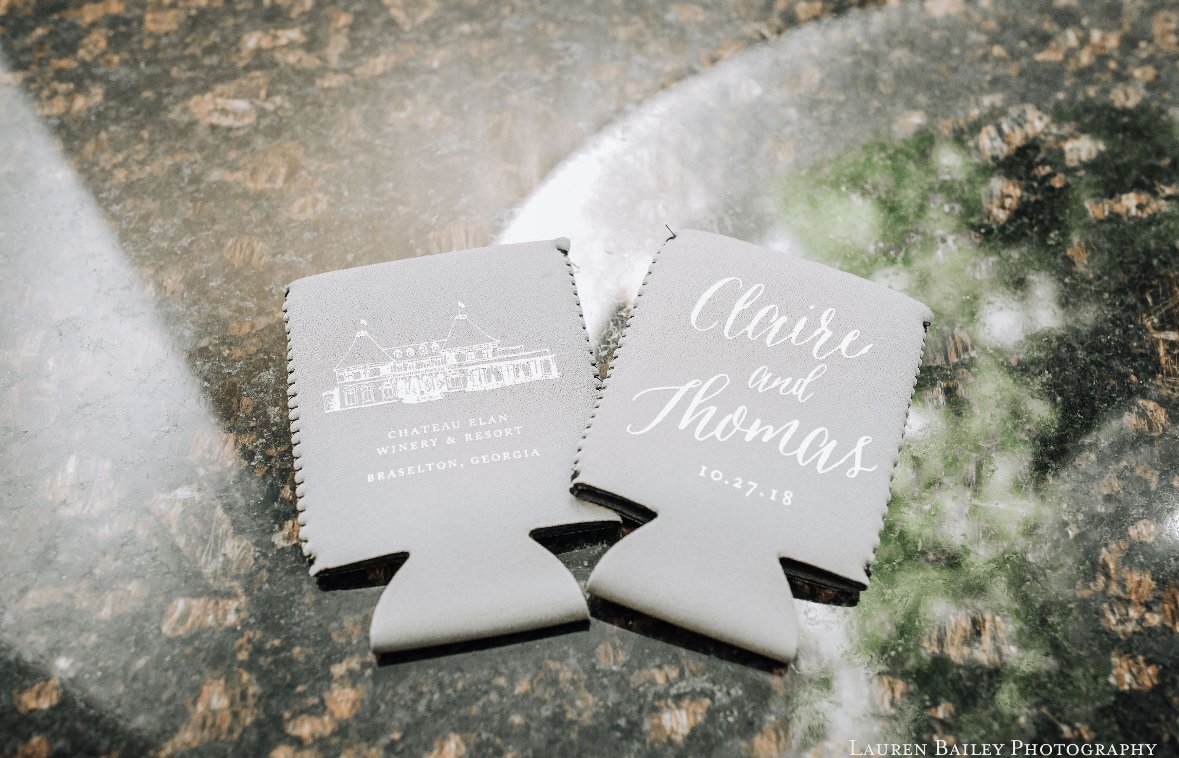 Beer & Cocktail His and Hers Coozies for Weddings