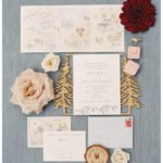 Gate Folded Invitations: These architectural masterpieces unfold to reveal wedding details with dramatic elegance, perfect for formal weddings in Atlanta and Augusta Foil Lined Envelopes: Add luxury from the moment guests open their mail, with rich metallic linings that complement any wedding theme Foil Embossed Stationery: Metallic foil creates dimension and catches light beautifully, ideal for evening wedding invitations Embossed Stationery: Classic raised impressions add texture and sophistication to traditional wedding invitations