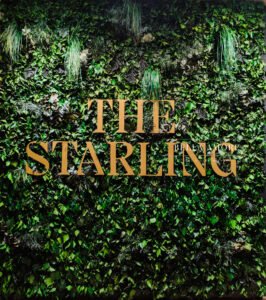 The Starling Hotel lounge in Downtown, Atlanta, Georgia, 1st floor lobby, entrance, real estate commercial photography