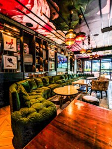 The Starling Hotel lounge in Downtown, Atlanta, Georgia, bistro, real estate commercial photography