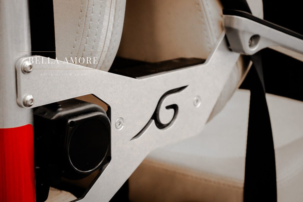 Branding photography for Garia Golf Car(t)s, a Club Car Brand, a picture of the Garia Courtesy Golf Cart