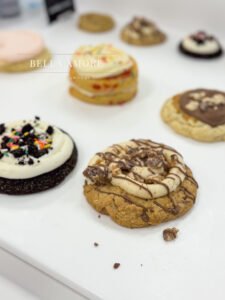 Professional Food photography - picture of gourmet cookies in a decadent environment