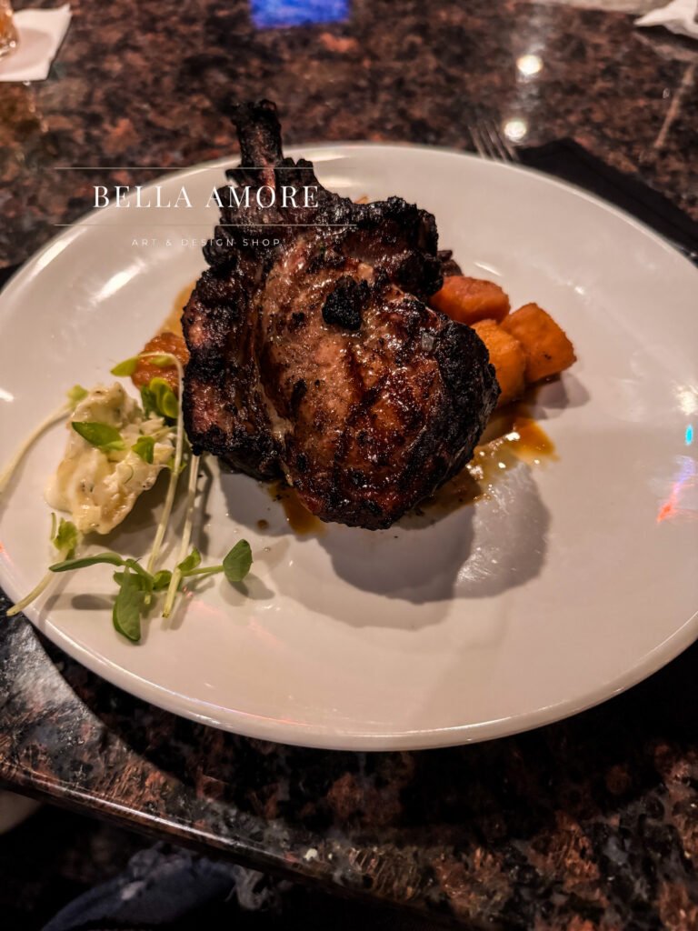 Professional Food photography - picture of a plated filet mignon with sautéed herbs Greensboro, north carolina