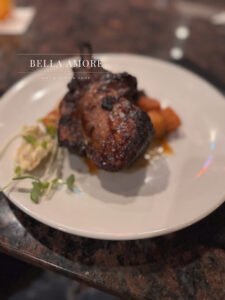 Professional Food photography - picture of a plated filet mignon with sautéed herbs Myrtle Beach south carolina